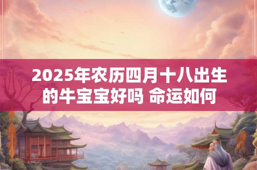 2025年农历四月十八出生的牛宝宝好吗 命运如何 2025年农历四月十八出生的牛宝宝好吗 命运如何