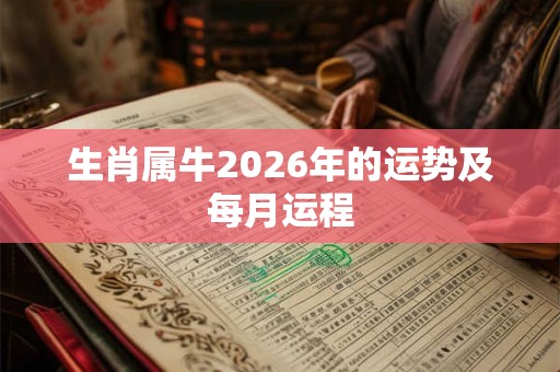 生肖属牛2026年的运势及每月运程