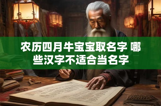农历四月牛宝宝取名字 哪些汉字不适合当名字 农历四月牛宝宝取名字 哪些汉字不适合当名字