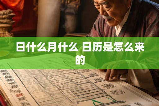 日什么月什么 日历是怎么来的 日什么月什么 日历是怎么来的
