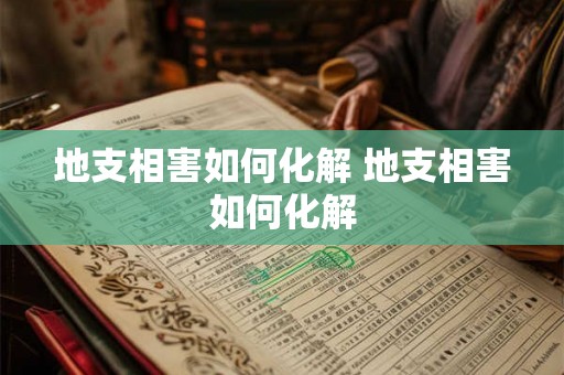 地支相害如何化解 地支相害如何化解 地支相害如何化解 地支相害如何化解