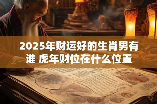 2025年财运好的生肖男有谁 虎年财位在什么位置 2025年财运好的生肖男有谁 虎年财位在什么位置