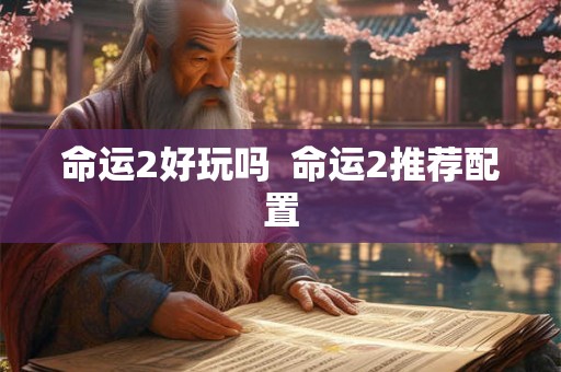 命运2好玩吗  命运2推荐配置