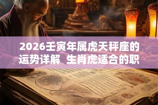 2026壬寅年属虎天秤座的运势详解 生肖虎适合的职业 2026壬寅年属虎天秤座的运势详解 生肖虎适合的职业