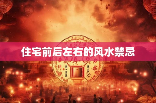 住宅前后左右的风水禁忌 住宅前后左右的风水禁忌