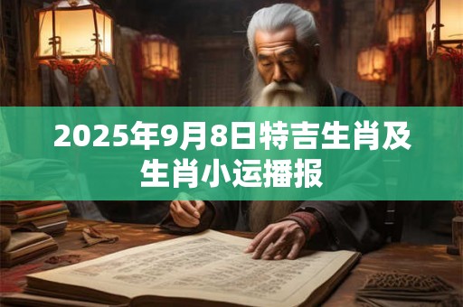 2025年9月8日特吉生肖及生肖小运播报 2025年9月8日特吉生肖及生肖小运播报