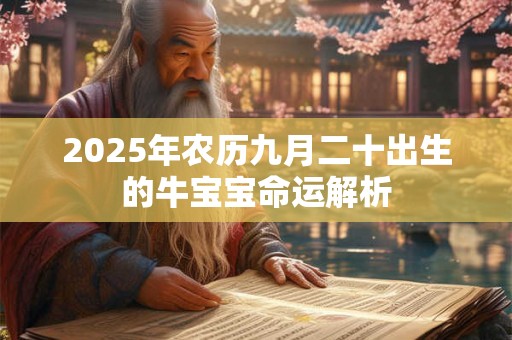 2025年农历九月二十出生的牛宝宝命运解析 2025年农历九月二十出生的牛宝宝命运解析