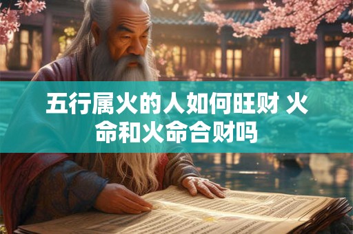 五行属火的人如何旺财 火命和火命合财吗 五行属火的人如何旺财 火命和火命合财吗