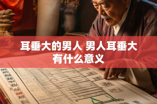 耳垂大的男人 男人耳垂大有什么意义