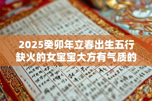 2025癸卯年立春出生五行缺火的女宝宝大方有气质的名字推荐 2025癸卯年立春出生五行缺火的女宝宝大方有气质的名字推荐