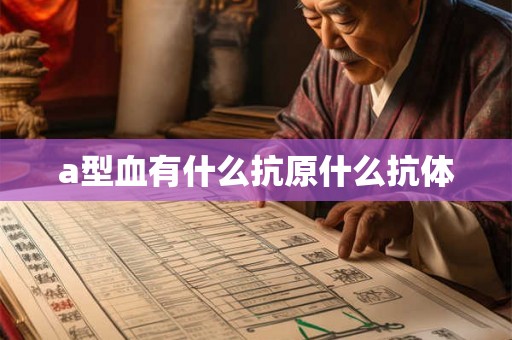 a型血有什么抗原什么抗体 a型血有什么抗原什么抗体