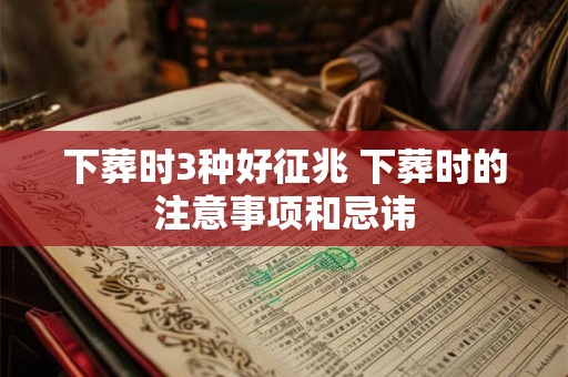 下葬时3种好征兆 下葬时的注意事项和忌讳 下葬时3种好征兆 下葬时的注意事项和忌讳