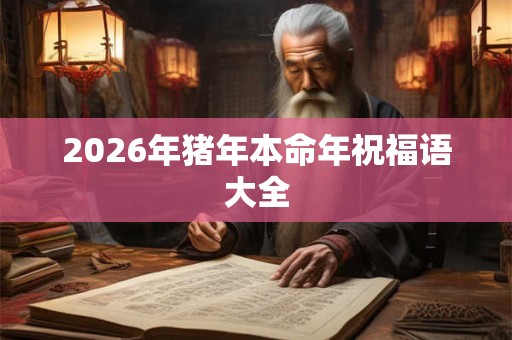 2026年猪年本命年祝福语大全 2026年猪年本命年祝福语大全