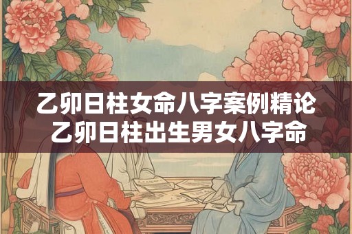 乙卯日柱女命八字案例精论 乙卯日柱出生男女八字命运 - 念鲜命理 乙卯日柱女命八字案例精论 乙卯日柱出生男女八字命运 - 念鲜命理
