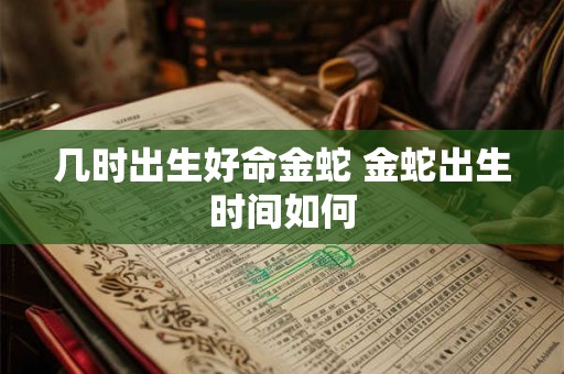 几时出生好命金蛇 金蛇出生时间如何 几时出生好命金蛇 金蛇出生时间如何
