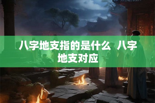 八字地支指的是什么  八字地支对应