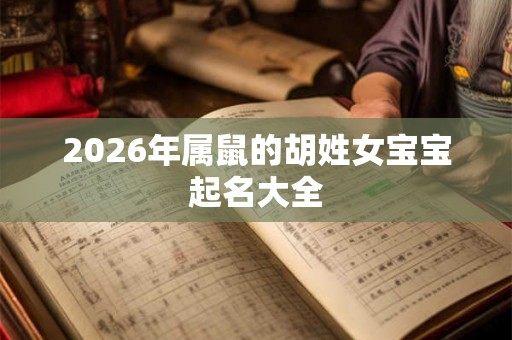 2026年属鼠的胡姓女宝宝起名大全 2026年属鼠的胡姓女宝宝起名大全