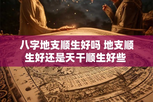 八字地支顺生好吗 地支顺生好还是天干顺生好些 