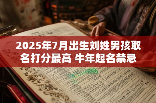 2025年7月出生刘姓男孩取名打分最高 牛年起名禁忌 2025年7月出生刘姓男孩取名打分最高 牛年起名禁忌
