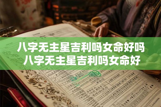 八字无主星吉利吗女命好吗 八字无主星吉利吗女命好吗婚姻如何