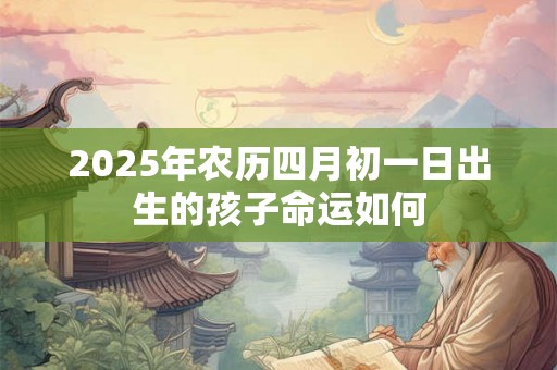 2025年农历四月初一日出生的孩子命运如何 2025年农历四月初一日出生的孩子命运如何
