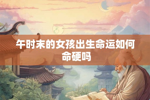 午时末的女孩出生命运如何 命硬吗 午时末的女孩出生命运如何 命硬吗