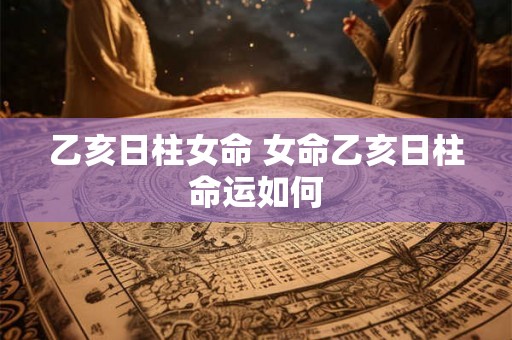 乙亥日柱女命 女命乙亥日柱命运如何 乙亥日柱女命 女命乙亥日柱命运如何