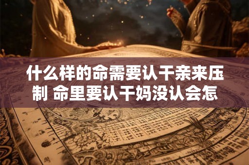 什么样的命需要认干亲来压制 命里要认干妈没认会怎么样 什么样的命需要认干亲来压制 命里要认干妈没认会怎么样