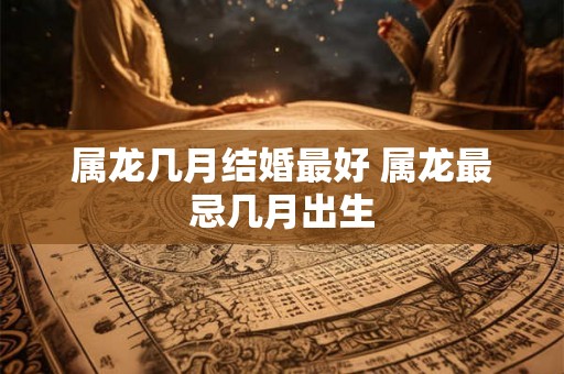 属龙几月结婚最好 属龙最忌几月出生