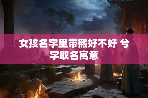 女孩名字里带熙好不好 兮字取名寓意