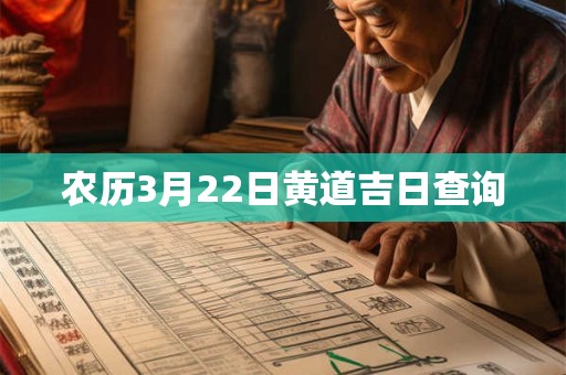 农历3月22日黄道吉日查询 农历3月22日黄道吉日查询