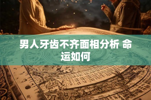 男人牙齿不齐面相分析 命运如何