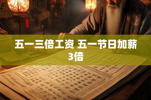 五一三倍工资 五一节日加薪3倍 五一三倍工资 五一节日加薪3倍