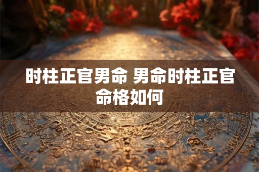 时柱正官男命 男命时柱正官命格如何 时柱正官男命 男命时柱正官命格如何
