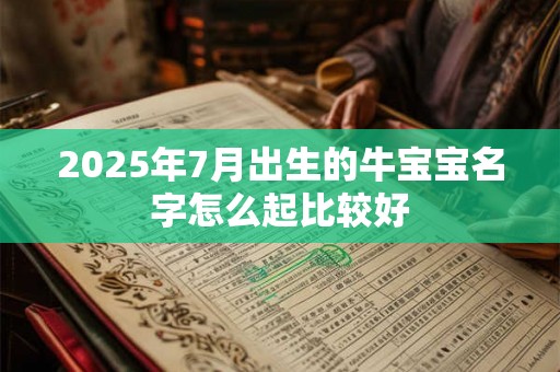 2025年7月出生的牛宝宝名字怎么起比较好