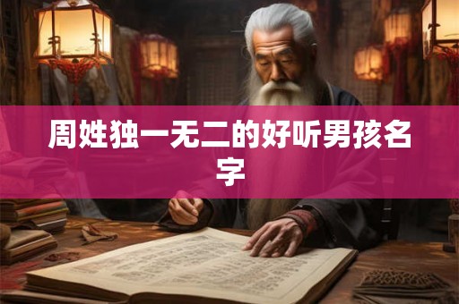 周姓独一无二的好听男孩名字 周姓独一无二的好听男孩名字