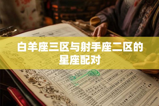 白羊座三区与射手座二区的星座配对 白羊座三区与射手座二区的星座配对