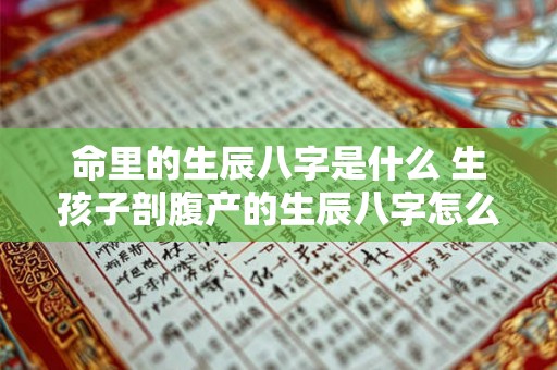 命里的生辰八字是什么 生孩子剖腹产的生辰八字怎么算 命里的生辰八字是什么 生孩子剖腹产的生辰八字怎么算
