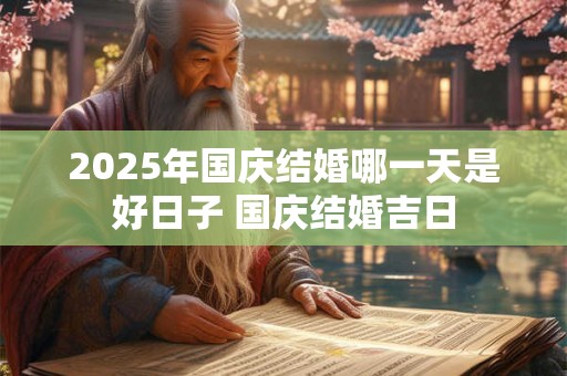 2025年国庆结婚哪一天是好日子 国庆结婚吉日