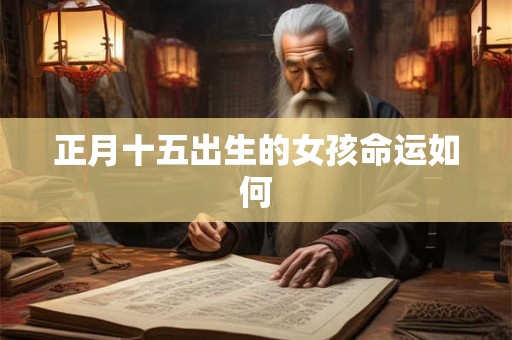 正月十五出生的女孩命运如何