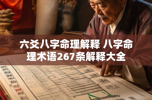 六爻八字命理解释 八字命理术语267条解释大全