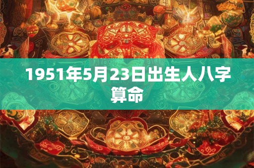 1951年5月23日出生人八字算命 1951年5月23日出生人八字算命