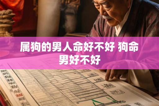 属狗的男人命好不好 狗命男好不好 属狗的男人命好不好 狗命男好不好