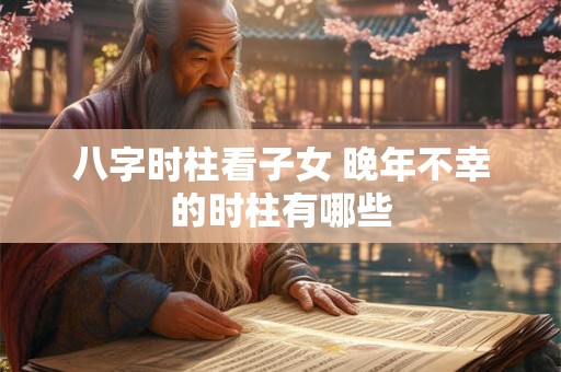 八字时柱看子女 晚年不幸的时柱有哪些 八字时柱看子女 晚年不幸的时柱有哪些