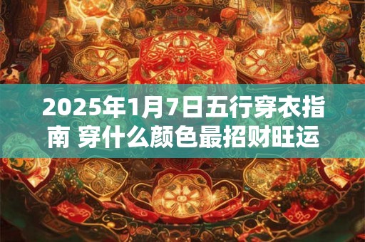 2025年1月7日五行穿衣指南 穿什么颜色最招财旺运