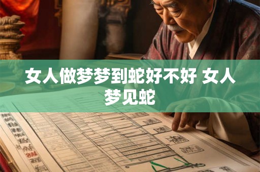 女人做梦梦到蛇好不好 女人梦见蛇 女人做梦梦到蛇好不好 女人梦见蛇