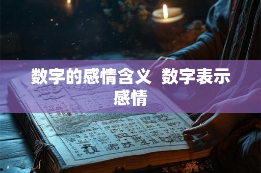 数字的感情含义 数字表示感情 数字的感情含义 数字表示感情