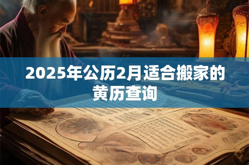 2025年公历2月适合搬家的黄历查询 2025年公历2月适合搬家的黄历查询