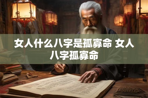 女人什么八字是孤寡命 女人八字孤寡命 女人什么八字是孤寡命 女人八字孤寡命
