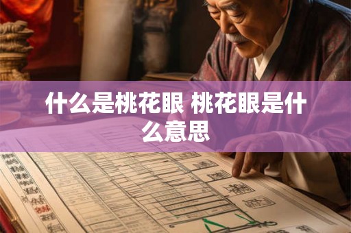 什么是桃花眼 桃花眼是什么意思 什么是桃花眼 桃花眼是什么意思